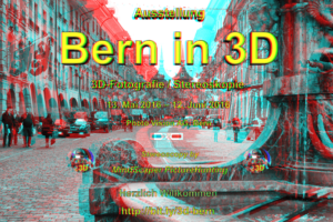 Bern in 3D - Ausstellung 2016 - Einladung - Anaglyphe