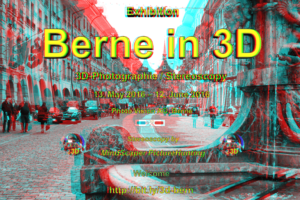 Berne in 3D - Exhibition 2016 - Invitation - Anaglyph