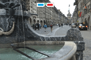 Berne Fountains in 3D - wiggle small