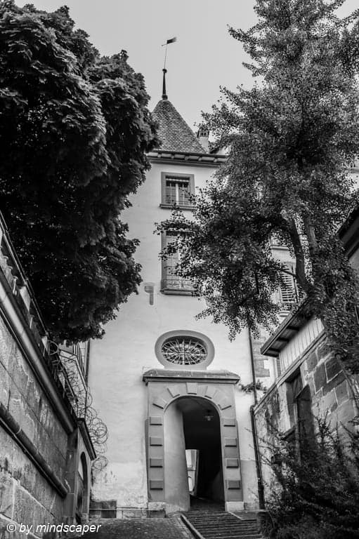 Gate at Bubenbergrain - Berne in Black & White