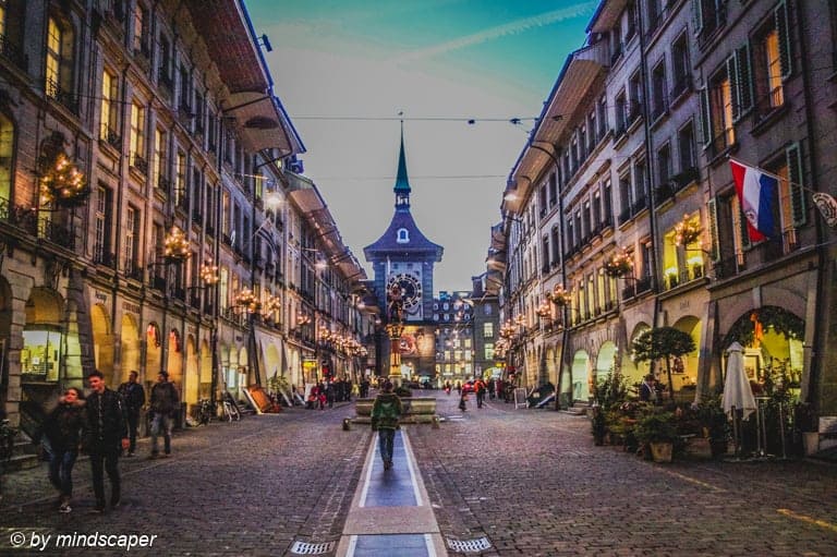 Xmas Lights in Kramgasse - Berne