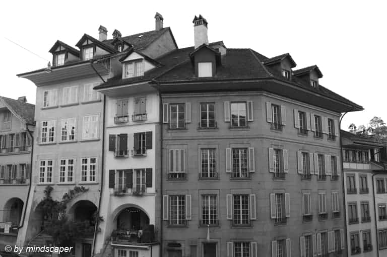 Nydegg Houses - Berne in Black & White