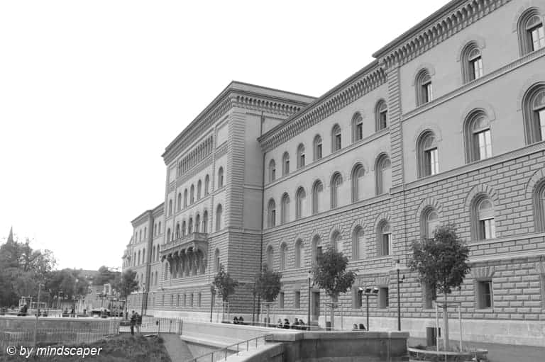 Bundeshaus South Facade - Berne in Black & White