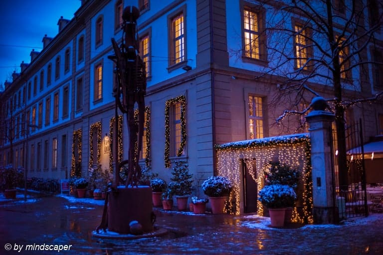 Xmas Lights At Burgerspital - Berne