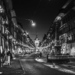 Kramgasse Xmas Light in Black and White - Berne by Night