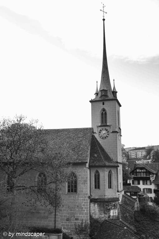 Nydegg Church - Berne in Black & White