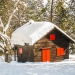 Small Cottage in Winterlandscape - Winter Season