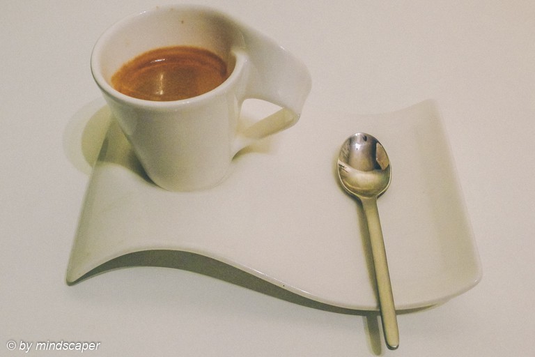 Espresso in the White Wave Cup - Coffee Time