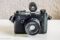 Black Vintage Rangefinder Camera