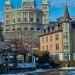 Bundeshaus from Marzili in Winter - Berne Cityscape in HDR