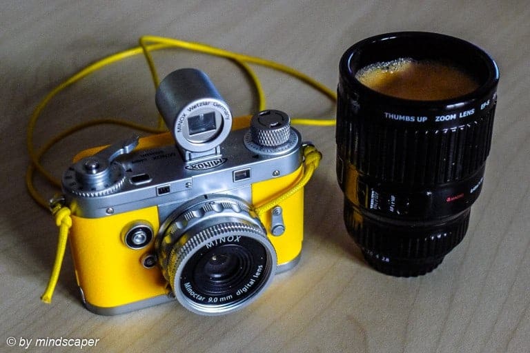 Picturehunter's Coffee Break - Yellow Camera And Lens Cup