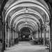 Kornhaus Arcade - Berne by Night in Black & White - HDR