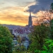 After The Sunset - Berne Minster Skyline