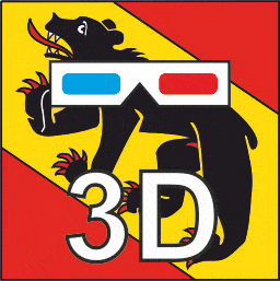 Bern in 3D Flag
