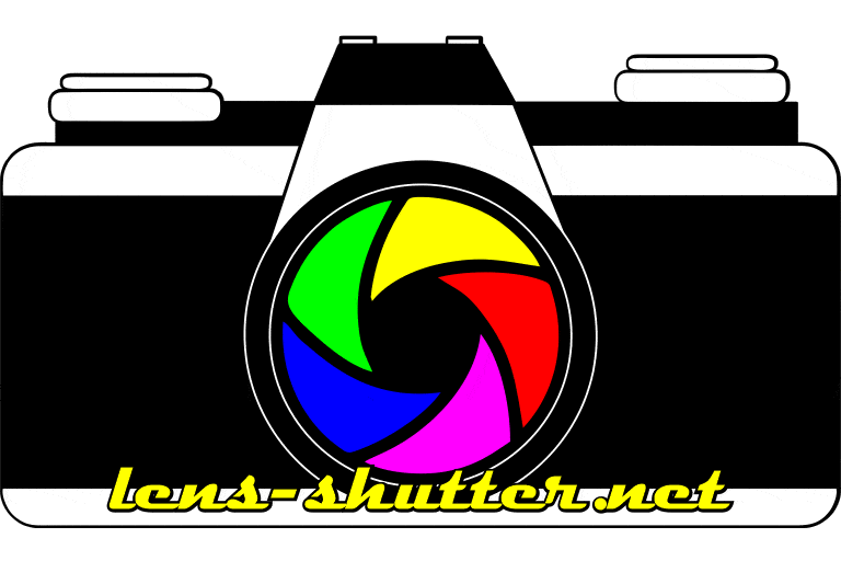 Lens-Shutter Blach & White Logo