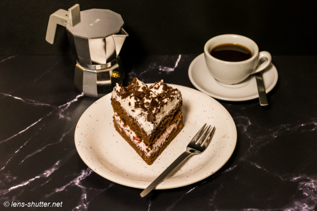 Espresso with Black Forest Cake