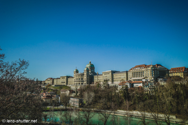 Bundeshaus in the Wintersun