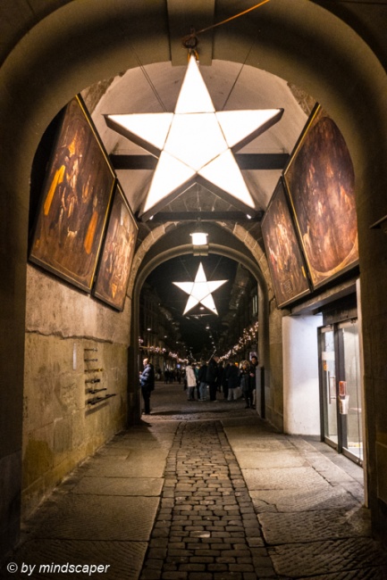 Xmas Stars at Zytglogge Gate