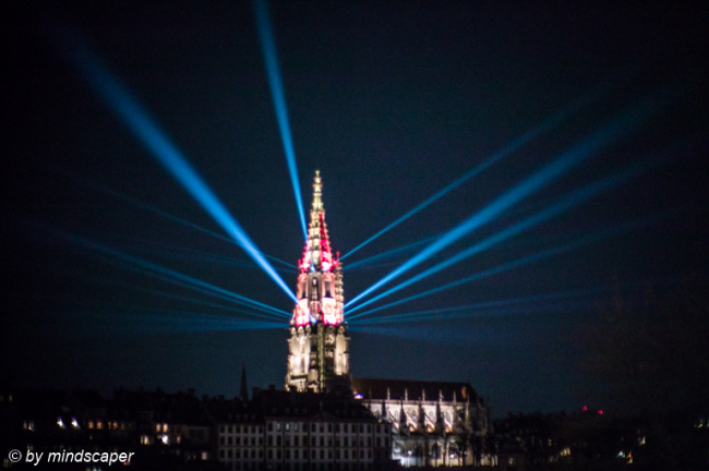 Light Rays of Berne Minster - Museumsnacht 2022