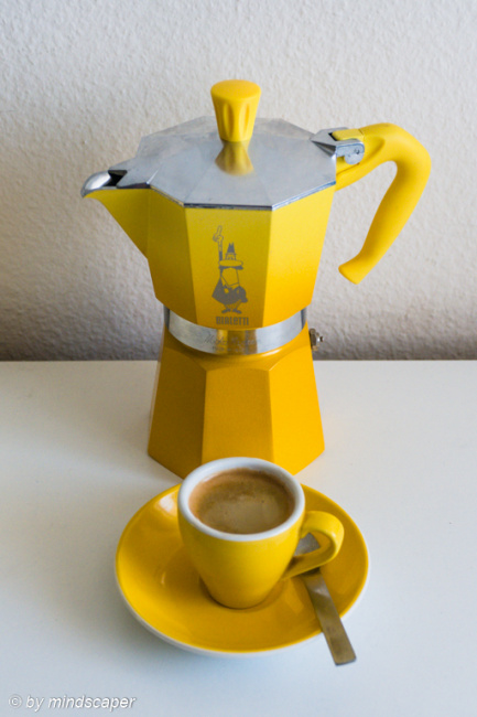 Yellow Espresso & Caffetiera