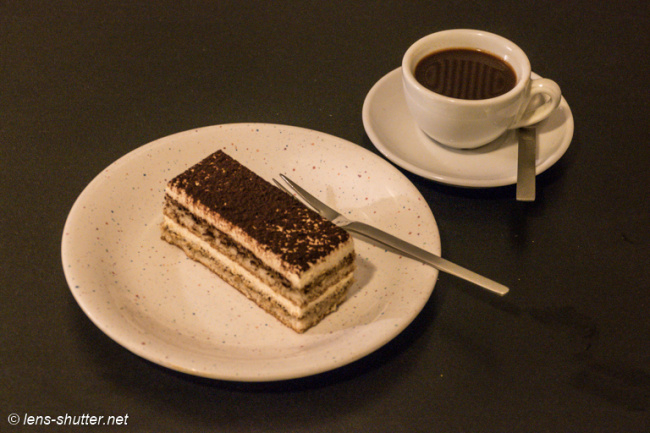 Espresso with Tiramisu Cake