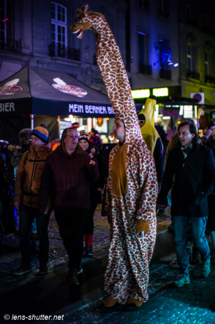 Giraffe - Abendliches Treiben an Berner Fasnacht 2023